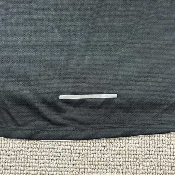 Nike Running Dri-Fit Miler Shirt Mens XL Black Reflective Short Sleeve CU0326010 - Picture 5 of 12